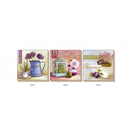 Wooden 3 Pis Set(14x14)  (T-1308)